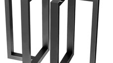 Set 2 picioare masa Homs, metal negru, 55x71 cm, model 30631