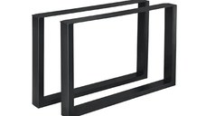 Set 2 Picioare Metalice pentru Băncuță, Design Industrial, 90x72 cm