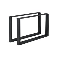 Set 2 Picioare Metalice pentru Băncuță, Design Industrial, 90x72 cm - 1
