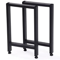 Set 2 picioare metalice pentru măsuță de cafea, design industrial,42 cm - 1