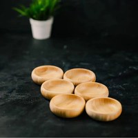 Set 6 Boluri din Lemn Natural - 1
