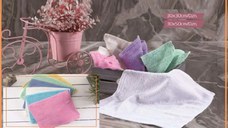 Set 6 bucati prosoape multicolor 30x50 cm