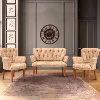 Set canapea 2 locuri cu 2 fotolii,Berta - 1