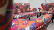 Set canapea cocktail Relax Homs textil portocaliu
