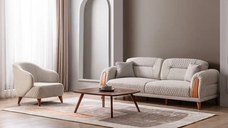 Set canapea cu 2 fotolii Venus, Living