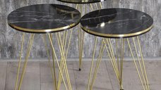 Set de Mese de Cafea Homs, Seria 440, 3 Piese, Model 20046