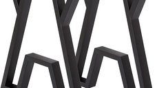 Set de Picioare pentru Masa Homs, Metal Negru, 60x72 cm, Model 30687
