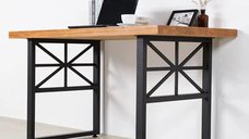 Set de Picioare pentru Masa Homs, Metal Negru, Dimensiuni 55x72 cm, Model 30689
