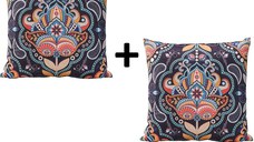 Set fata de perna  decorativa 2 buc,Homs ,seria oz,43 x 43 cm.50038