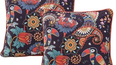 Set fata de perna  decorativa 2 buc,Homs ,seria oz,43 x 43 cm.50048