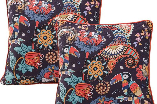 Set fata de perna  decorativa 2 buc,Homs ,seria oz,43 x 43 cm.50048