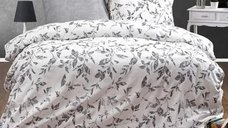 Set lenjerie de pat bumbac satinat 2 persoane 240 cm