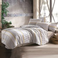Set lenjerie de pat dormitor din bumbac pentru 2 persoane - 1