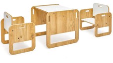 Set masa+ 2 scaune pentru copii Marni Homs alb si sonomo