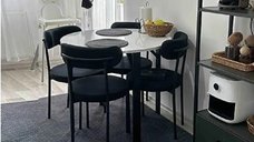 Set masa Onita bucatarie  rotund cu 4 scaune 90 cm