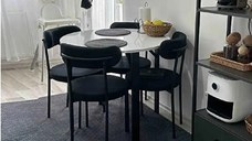 Set masa Onita bucatarie  rotund cu 4 scaune 90 cm