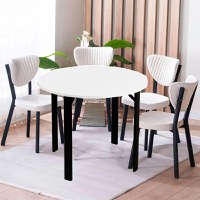 Set masa Onita bucatarie  rotund cu 4 scaune 90 cm - 1