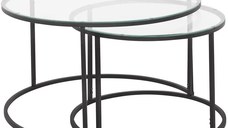 Set masuta de cafea sticla,Seria 710,Homs, 2 buc,0025