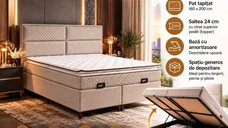 Set pat Four Seasons Homs 160x200 cm cu tablie si saltea