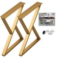 Set picioare  din metal,culoare auriu,72 cm - 1