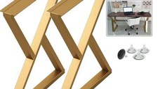 Set picioare  din metal,culoare auriu,72 cm