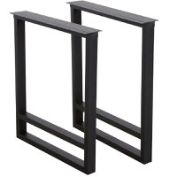 Set picioare masa din metal, pentru bucatarie,living ,office,horeca , Negru,72 cm - 1