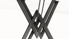 Set picioare masa metal Homs, eco model,Negru, 72x57 cm, A0064