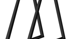 Set picioare masa metal, Homs , Negru 42x70 cm,w0055