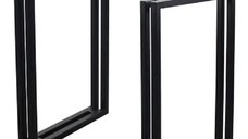 Set picioare masa metal, Homs , Negru,55X72 cm,30670