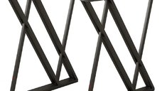 Set picioare masa metal, Homs , Negru,55X72 cm,30682
