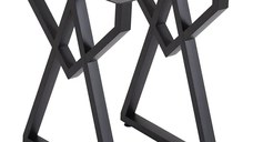 Set picioare masa metal, Homs , Negru,60X72 cm,30683