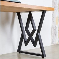 Set picioare masa metal, Homs , Negru,60X72 cm,30685 - 1