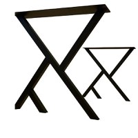 Set picioare masa metal Homs, Negru, 72x60 cm,30730 - 1