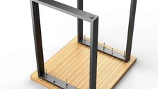 Set picioare masa metal, pentru bucatarie,living ,office,horeca , Negru,72 cm