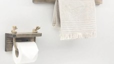 set suport prosoape baie din lemn,serie wood, Homs, 700029