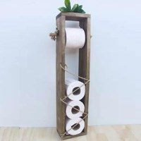 Stand suport toaleta,seria wood Homs, 55x10x10 cm, lemn natur,700015 - 1