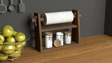 Suport prosop din lemn bucatarie Homs, 33.3x26.8 cm