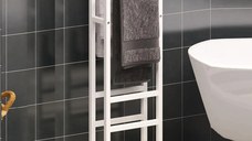 Suport prosop Vella, din metal pentru baie, 90 cm,alb