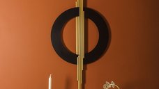 Accesoriu de perete Wallxpert, otel auriu-negru, dimensiuni 98x49 cm