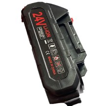 Acumulator 24v cu 2 pini Laterali si mufa de incarcare pentru mini fierastrau drujba - 4