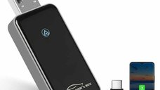 Adaptor Auto 2 in 1 CarPlay Wireless – Modulator FM Multifunctional, Compatibil iPhone si Android