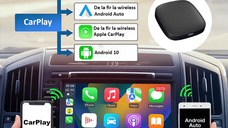 Adaptor Auto Wireless cu Netflix, YouTube, Google Store, Apple Carplay si Android Auto, Wi-Fi 6, 32GB, ANDROID 10, Negru