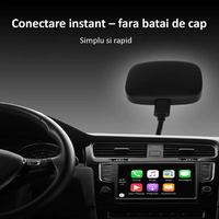 Adaptor Auto Wireless cu Netflix, YouTube, Google Store, Apple Carplay si Android Auto, Wi-Fi 6, 32GB, ANDROID 10, Negru - 2