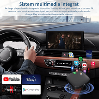 Adaptor Auto Wireless cu Netflix, YouTube, Google Store, Apple Carplay si Android Auto, Wi-Fi 6, 32GB, ANDROID 10, Negru - 6