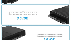 Adaptor FIDECO USB 3.0 la SATA/IDE pentru Hard Disk-uri 2.5/3.5 HDD si SSD, Compatibil cu Windows, Mac, Linux & Chrome
