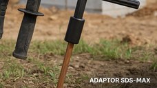 Adaptor pentru batere tije de impamantare, Kraft&Dele, otel calit, compatibil universal, KD10782