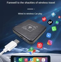 Adaptor Wireless Carplay si Android Auto Techstar V2, Plug and Play, Bluetooth 5.0, Conexiune Automata, Compatibil iOS - 5