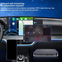 Adaptor Wireless Carplay si Android Auto Techstar V2, Plug and Play, Bluetooth 5.0, Conexiune Automata, Compatibil iOS - 8