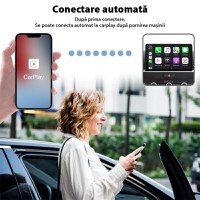 Adaptor Wireless Techstar® CTHT-020-2 Pentru Apple CarPlay Si iPhone iOS 10+, Dongle USB-Type C , WiFi 5G, Bluetooth - 1