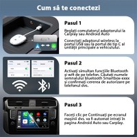 Adaptor Wireless Techstar® THT-020-9-1 Pentru Apple CarPlay Si Android Auto, Dongle USB-Type-C , WiFi 5G, Bluetooth - 3